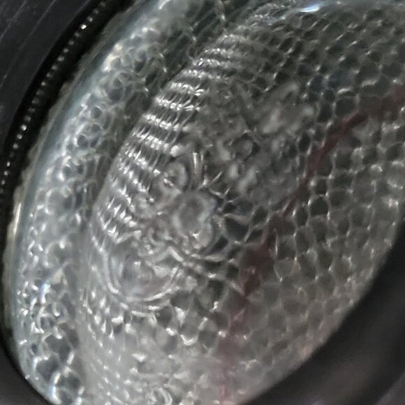 Vintage Mid Century Glass and Chain Metal Syphon Round Glass Seltzer Bottle, Vin - Picture 9 of 9